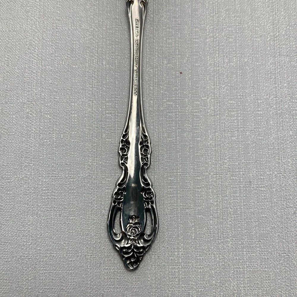 Oneida Community BRAHMS Stainless‎ Glossy Rose Flatware Teaspoon